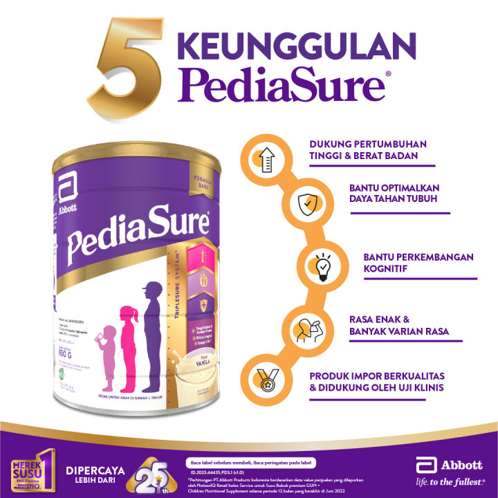 PediaSure Vanila (1-10th) 800gr - Nutrisi Pertumbuhan