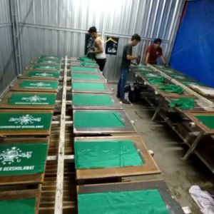 bendera NU mini ukuran 30cm x 50cm isi 100pcs bisa rikues tambah tulisan nama