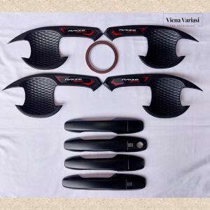 Paket Outer Cover Door Handle Pegangan Pintu Mobil Toyota Raize Tahun 2021 Hitam Doff Premium