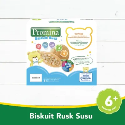 HARGA GROSIR Promina Biskuit Rusk Susu | Promina Baby Snack | Untuk Bayi 6 Bulan+ | Snack Bayi | Cemilan Bayi