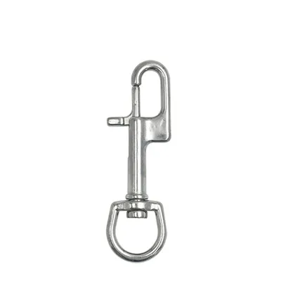 316 Stainless Steel Single/Double Head Diving Hook Quick Release Spring Buckle Tow Rope Hook 360° Rotation BCD Diving Equipment