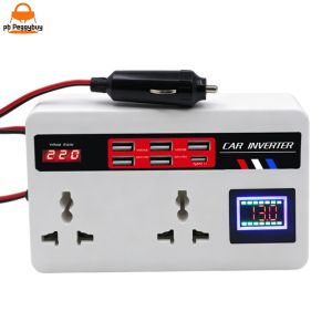 Compact Car Inverter 200W 12V24V to 110V220V with Overcurrent Protection for Safe Charging
