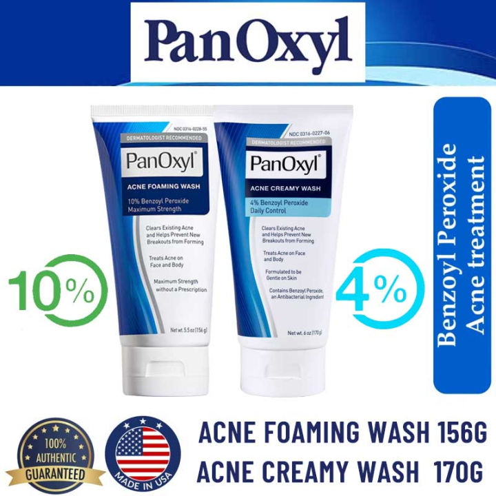 Panoxyl Benzoyl Peroxide Acne Foaming Wash 4 Creamy Or 10 Foaming