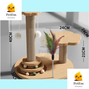 Cat Tree 5 Tier Floor to Ceiling Cats Tower with Scratching Posts Wood Cat House Selected Wood and Sisal
