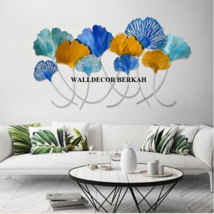 Walldecor Berkah Hiasan Dinding Besi Tanpa Frame 95x55 Model Jamur Big Size Wall Dekor Nordic Modern