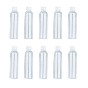 10Pcs Travel Bottles for ToiletriesTravel Containers for ShampooPlastic Empty Travel Size Bottles (80ml/100ml Clear)