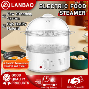 Electric Egg Cooker with Timer Egg Steamer Anti Dry Cooking Machine 2/3 Layer Egg Boiler Cooker Electric Food Steamers