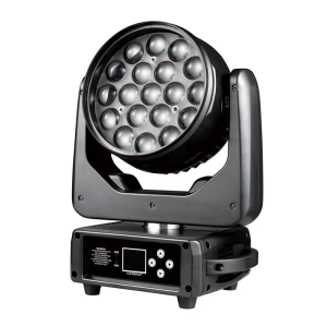 Heavy Duty 19*15Watt RGBW LED Moving Head Zooming DMX512 MAC Aura Light for KTV Clubs Events DJ Sound Beam