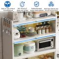 Rak Dapur Kabinet Kitchen Rack with wheels Multifunctional Organizer Storage Rack Shelf with Door 厨房置物架. 