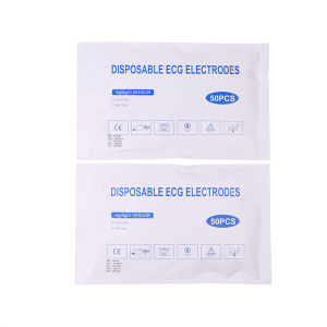 💞【Special price】💖Muya 50PCS Each Bag 2439 White Foam Disposable ECG Electrode Pads Patch ECG EKG Accessories For Pediatric Patient Size