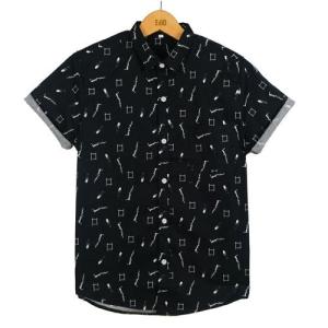 Ams Pro Kemeja Pria Kemeja casual Kemaja lenggan pendek / kemeja jumbo PD-33