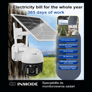 Wireless Solar Camera 360 Panorama 1080P Ultra HD Infrared Night Vision Monitor Low Power Outdoor Waterproof Camera Wireless CCTV