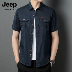 Jeep Tinh Thần áo nam Quá Khổ 8xl tay ngắn Mỏng Hàng Hóa Áo sơ mi trẻ em thoáng khí tay ngắn tay ngắn Áo Sơ Mi