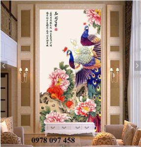 Tranh đẹp dán phòng ngủ - gạch tranh 3D