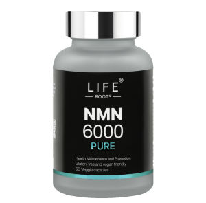 Life Roots NMN 6000 Pure – 60 Capsules for Healthy Aging Energy Metabolism Focus & Mental Clarity