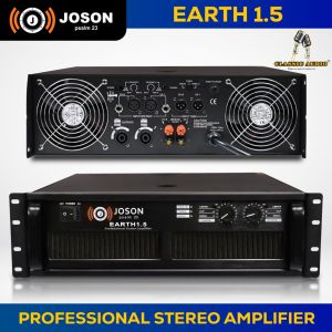 Joson Earth 1.5 Powered Amplifier 1680 Watts rms x2  PURE COPPER TRANSFORMER NJW TRANSISTOR(Original)