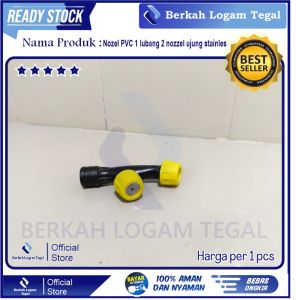 Nozzle plastik kepala 2 lubang / titik / mata sprayer elektrik