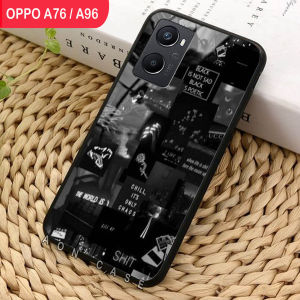 OPPO A76 / A96 - SoftCase Glass Kaca - [ A50 ] - Pelindung Handphone Hp OPPO A76 / A96 - Casing Hp OPPO A76 / A96 - Case Handphone - Bisa Bayar Di Tempat - COD!!
