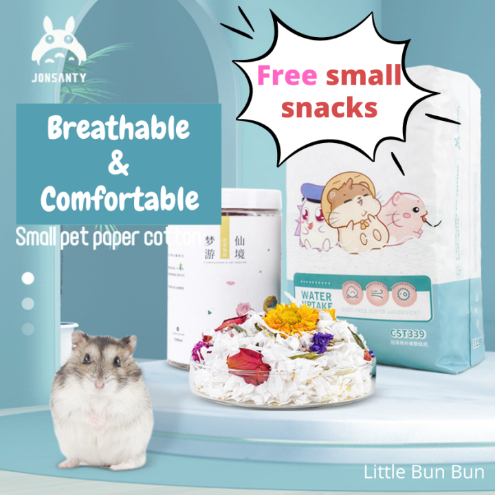 SALES Hamster Cotton Paper Bedding- Jonsanty premium cotton fiber ...