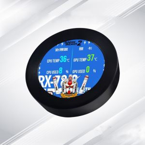2.1 Inch IPS Round Screen Dynamic Display Temperature AIDA64 Circle Monitor DIY Covering 120/240/360 Water Cooling PC CPU AIO