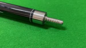 ชุดไม้คิวบิลเลียด เทคโนโลยีสีดำ คาร์บอนไฟเบอร์ ไม้คิวขนาดกลาง 11.5 มม. สไตล์จีน สีดำ ลายดอกไม้แปดดอก ไม้คิวเก้าลูก