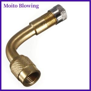 Moito 【Flash Sale】1PC MOTORCYCLE MOTORBIKE TYRE VALVE EXTENSION ADAPTOR 90 DEGREE ANGLE CAR BIKE