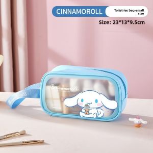 100% Authentic Line Friends Cosmetic Bag Waterproof Makeup Bag Organizer Portable Toiletry Travel Swimming Bath Bag Anti-fouling Dirt-resistant Moisture-proof Brown Birthday Gifts LFB5/LFB312