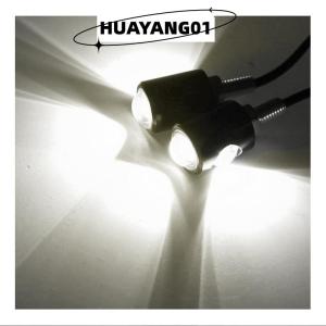 HUAYANG01 [HOT FASHION] หลอดไฟ LED สำหรับป้ายทะเบียนรถมอเตอร์ไซด์สุดสร้างสรรค์ไฟเลี้ยวรูปตาสว่างมากติดตั้งง่าย