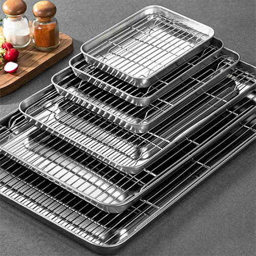 2022 Baking Sheets With Cooling Rack Set Baking Tray With Removable