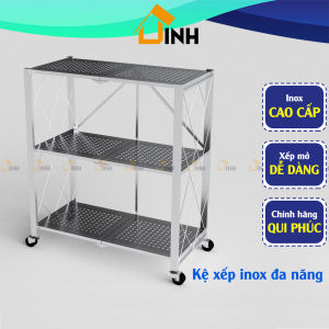 Kệ inox để đồ đa năng OHAWA Qui Phúc Kệ bếp inox thông minh