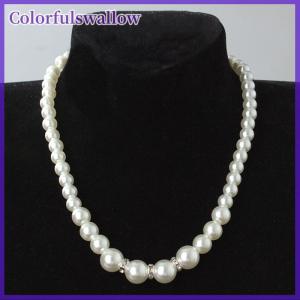 Colorfulswallow Phụ Nữ Pha Lê Ngọc Trai Dây Chuyền Vòng Đeo Bông Tai Cưới Quyến Rũ Trang Sức Bộ Quà Tặng