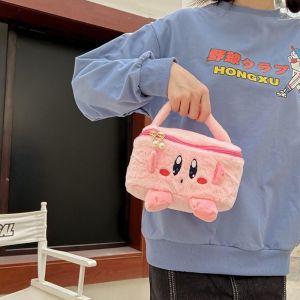 Sanrio  Kuromi Cinnamoroll Cosmetic Storage Bag High quality Soft Girl Women Alien Cute Kawaii Star Kirby Cartoon Children Bathroom Wash Bag Gift