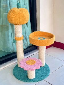 Rumah Kucing Tingkat Cat Kucing Tree Cat Condo Cat Scratcher Mainan Kucing Kekinian