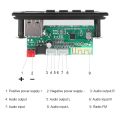 Tape Audio Mobil MP3 Player Bluetooth Wireless Receiver 12V dilengkapi dengan preset radio AUX untuk semua stasiun favori sambungan Bluetooth untuk memutar musik secara instan kartu memori atau flash disk pada port USB Warna Hitam Vt. 