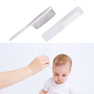 Baby Hair Brush & Comb Set Children Hair Brush Soft Bristle Cradle Caps Hair Brush for Toddler Infant Head Massage