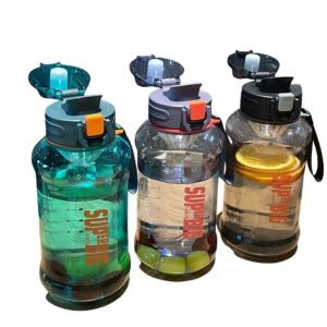 Bình đựng nước thể thao SUPERBIG 1300ml bằng nhựa TRITAN không BPA An toàn cho sức khỏe chống rò rỉ thân thiện với môi trường