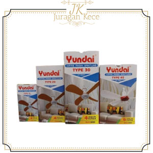 JUKE Kipas Angin Gantung Yundai 4 / 5 Daun Baling Kipas Plafon Helifan 15W / 20W / 30W / 45W