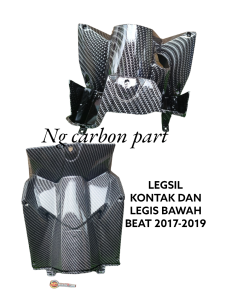 Dasbor dan dek kunci Beat new 2017 2019 Carbon glossy stylish
