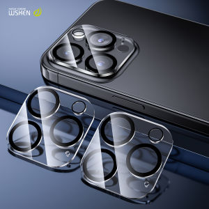 Wsken ตัวป้องกันเลนส์กล้อง สําหรับ iPhone 15 Pro / 15 Pro Max 14Pro/14ProMax/13Pro/13ProMax ฟิล์มป้องกันเลนส์โลหะ HD