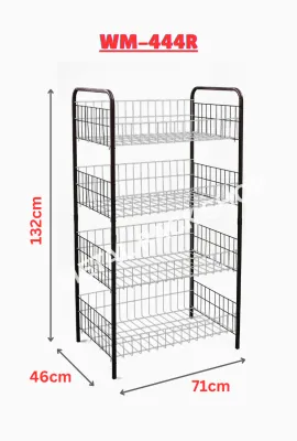 (Ready Stock)4 Tier Rack / 4 Tingkat rak/Rak baju/jimat/Rak dapur/Rak Serbaguna