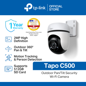TP-Link Official Store | Tapo C500 | 2MP Indoor Outdoor 360 Degrees Pan and Tilt Motion Tracking WiFi IP Security Cctv Sale Camera Connect to Cellphone with Mic and Speaker