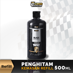 KING POLISHES Black Restorer Penghitam Dashboard Pengkilap Body Permanen Penghitam Body Kasar Motor Mobil kemasan refill