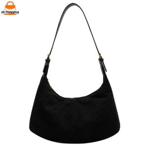 Crescent Bag for Women Adjustable Strap Hobo Bag with Inner Pocket Crossbody Bag Zipper for Work Travel