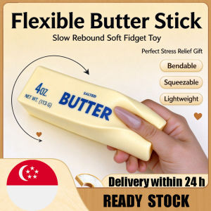 Butter Stick Squishy Toy Stress Relief Fidget Squeeze Toy Party Favour Kids Birthday Goodie Bag Gift Soft Sensory Toy