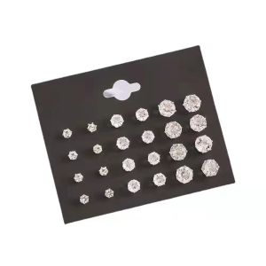 12pairs Pearl Earrings Studs White and Beige Jewelry Ear Temperament Earrings White Stud Earrings