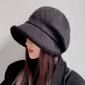 [Bubble Star]Fashion Beret Hat for Women Winter Octagonal Hats for Women Retro Velvet Newsboy Cap Female Keep Warm Gorro New Bucket Hat