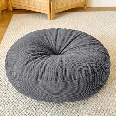 Suforue8 Tatami เบาะนั่งกลมแบบญี่ปุ่น สำหรับพื้นระเบียง ขนาดใหญ่ หนา นุ่ม สบาย สบายผิว ระบายอากาศได้ดี