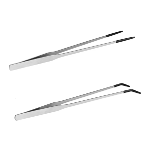 Reptiles Feeding Tongs Clamp Long NonSlip Coated Stainless Steel for Safe Handling