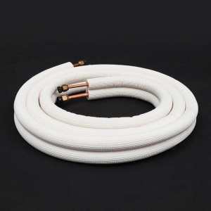 Same-day shipping  3Meter Air Conditioner Pair Coil Tube 1/4In 3/8In Insulated Copper Wire Set Air Conditioner Parts Refrigerant Tube， free accessories