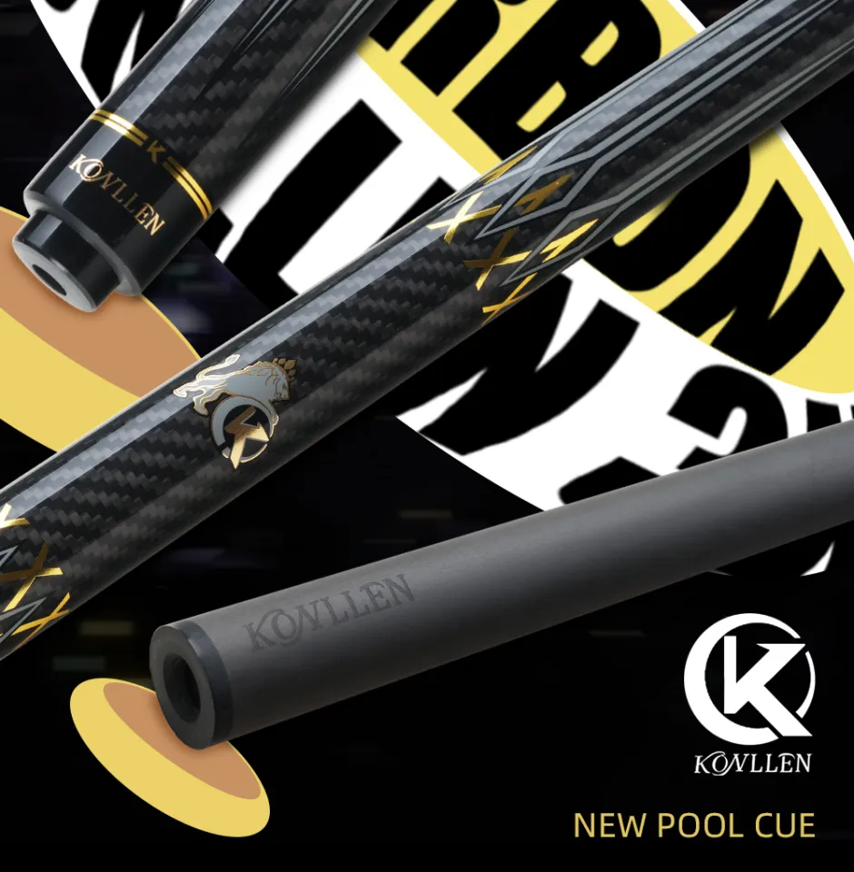 KONLLEN Billiard KL-3K Carbon Fiber Pool Cue Stick 12.2mm Tip 3*8